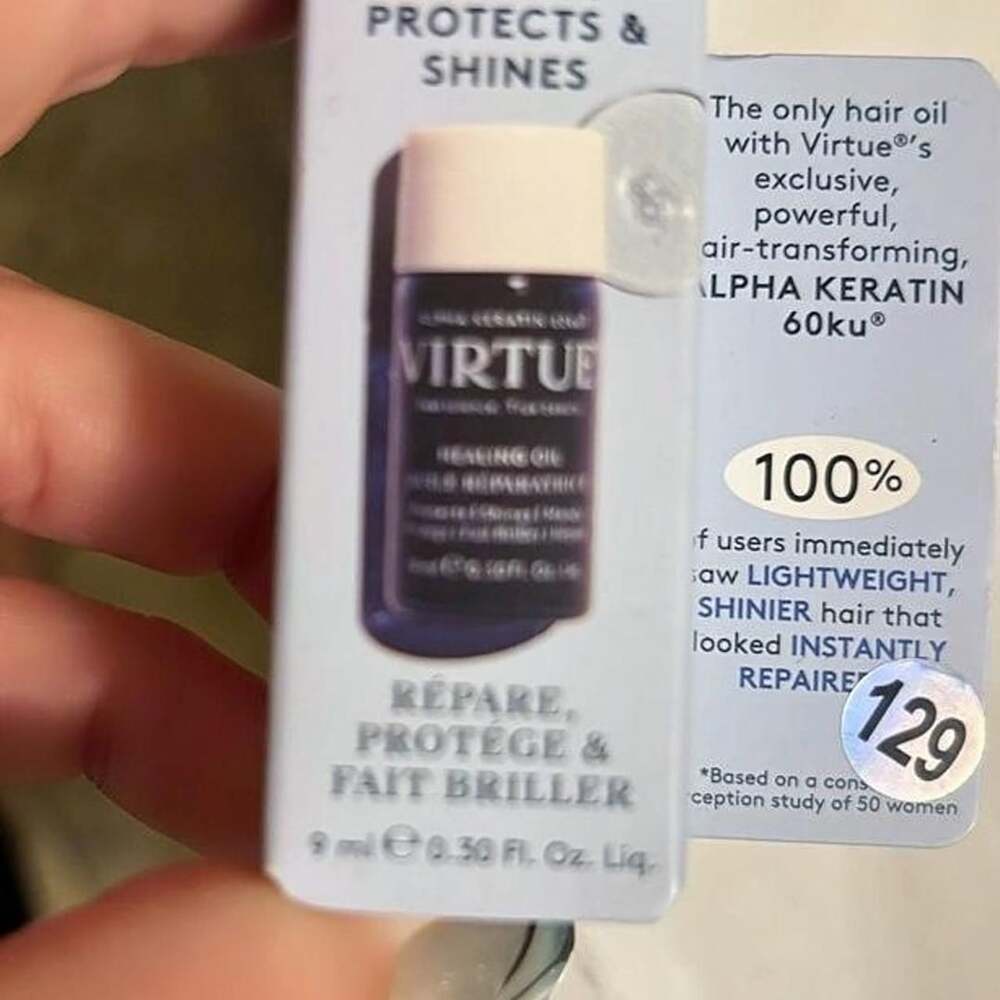 Virtue Healing Oil 0.30 Fl. Oz. Alpha Keratin 60ku Hair Oil